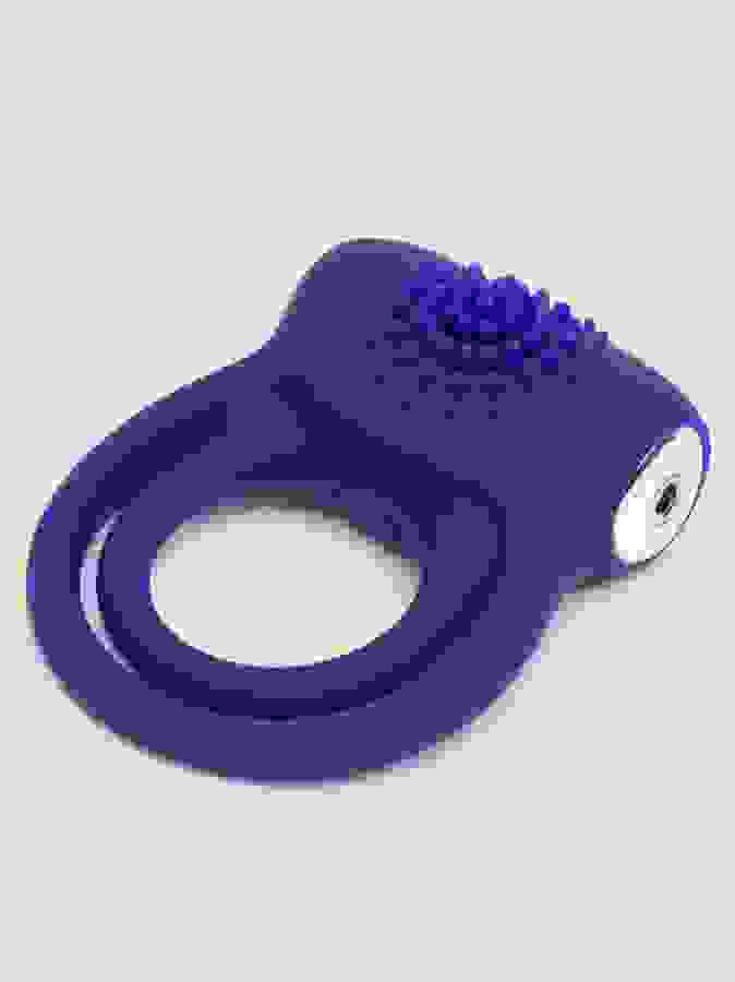 Lovehoney Bed Ringer Rechargeable Double Cock Ring, Purple, hi-res